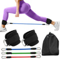TPE Resistance Bands Ankle Straps Fitness Set D-Ring Support Ankle Cuffs Yoga Gym Equipment Guard Leg Strength Safety Extensions